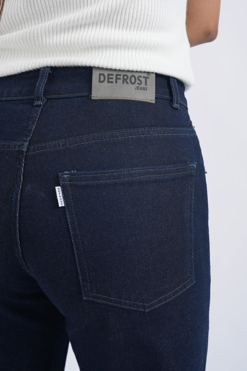 Women Ink Blue Wide Leg High Waist Jeans